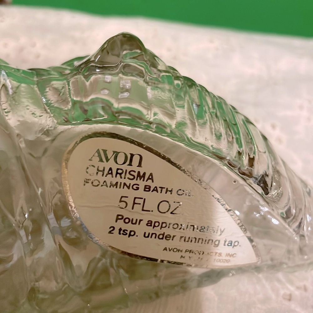 Glass Shell Avon Bottle - Picture 4 of 4